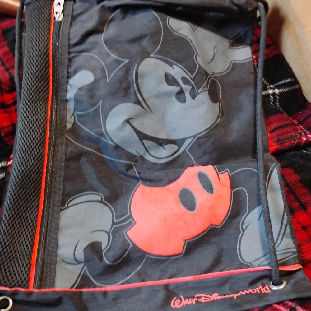 Disney Black and Red Mickey Mouse Backpack